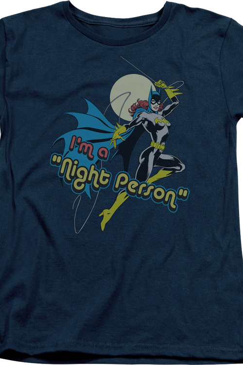 Womens I'm A Night Person Batgirl DC Comics Shirt - main product image