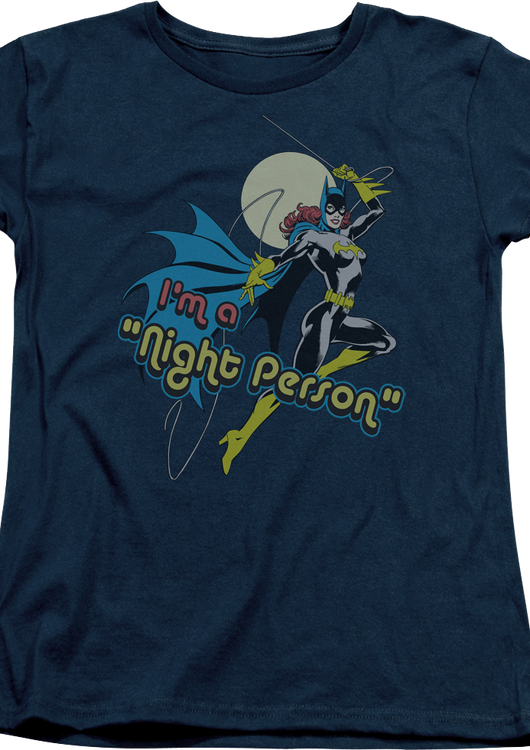 Womens I'm A Night Person Batgirl DC Comics Shirt - main product image