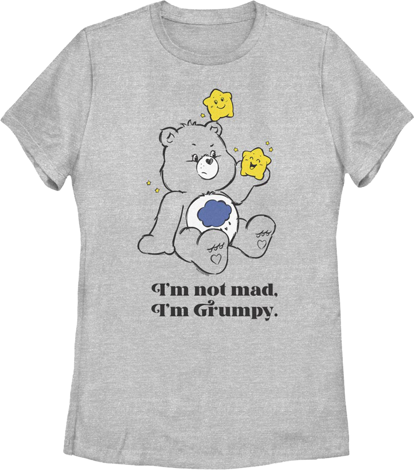 Womens I'm Not Mad I'm Grumpy Care Bears Shirt