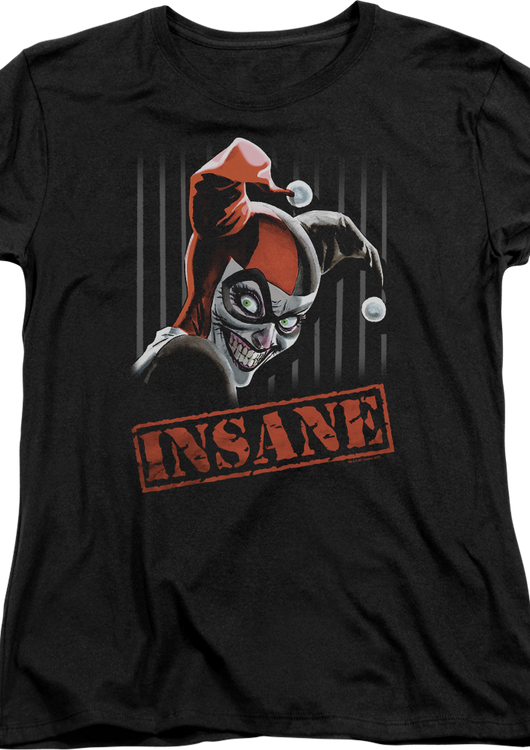 Womens Insane Harley Quinn Shirt - main product image