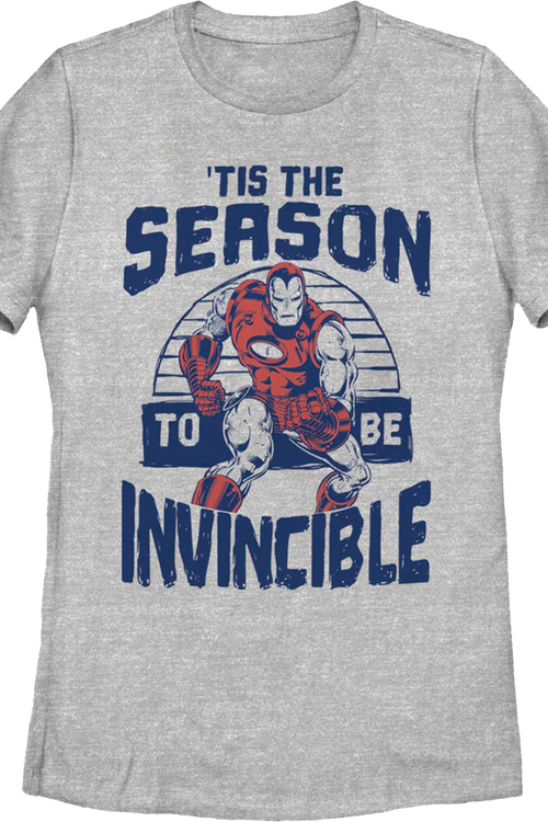 Womens Iron Man 'Tis The Season To Be Invincible Marvel Comics Shirtmain product image