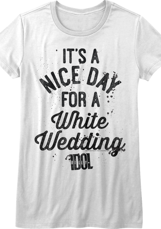 Womens It's A Nice Day For A White Wedding Shirt - main product image