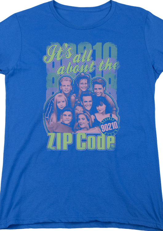 Womens It's All About The Zip Code Beverly Hills 90210 Shirt - main product image