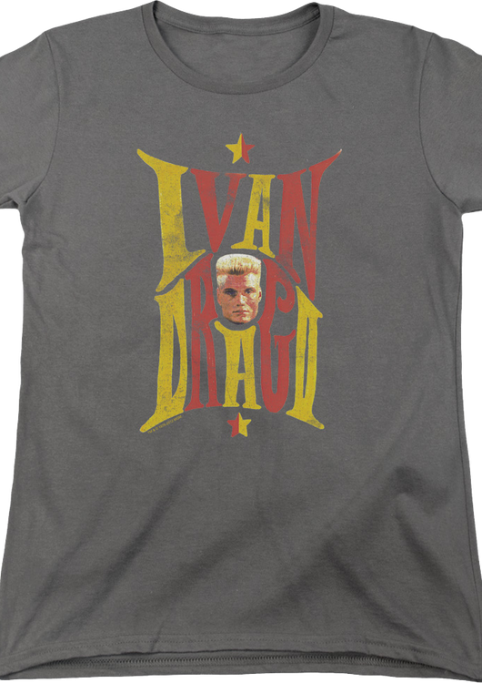 Womens Ivan Drago Name And Face Rocky Shirt - main product image