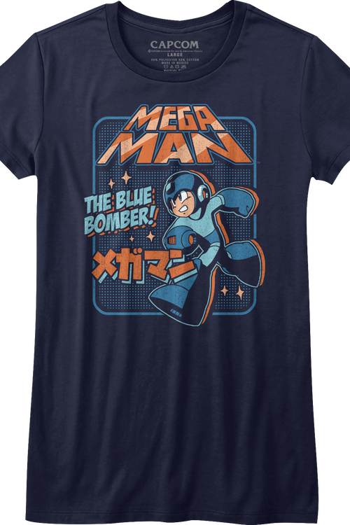 Womens Japanese Blue Bomber Mega Man Shirtmain product image