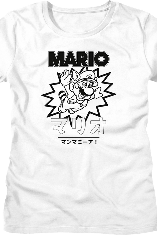 Womens Japanese Raccoon Mario Nintendo Shirtmain product image