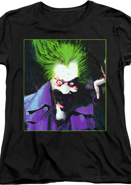 Womens Joker Painting DC Comics Shirt - main product image