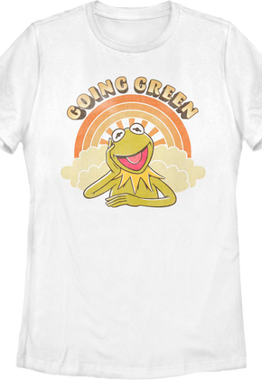 Womens Kermit The Frog Going Green Muppets Shirt