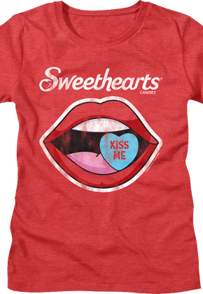 Womens Kiss Me Sweethearts Shirt