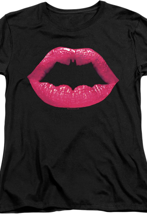 Womens Kiss Symbol Batman Shirt