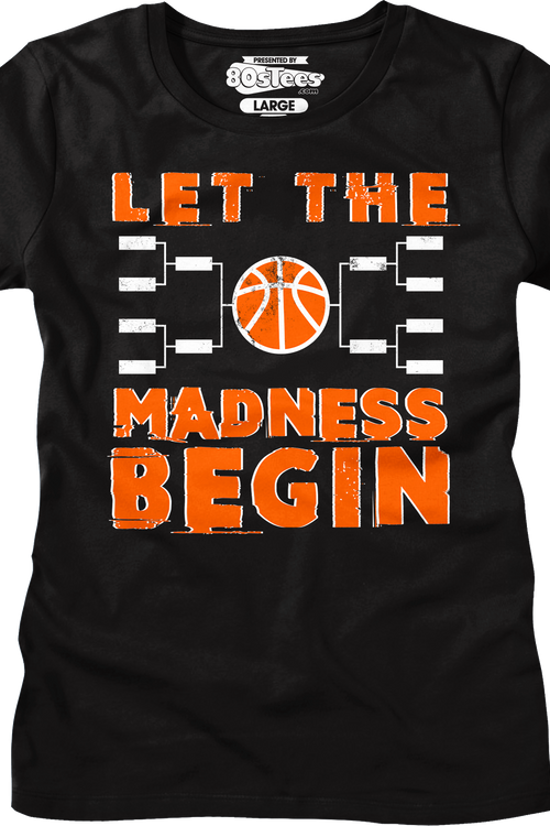 Womens Let The Madness Begin March Madness Shirtmain product image