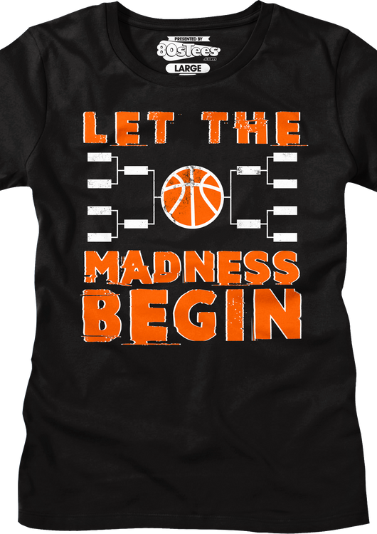 Womens Let The Madness Begin March Madness Shirt - main product image