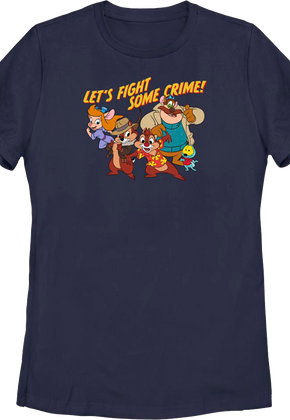 Womens Let's Fight Some Crime Chip 'n Dale Rescue Rangers Shirt