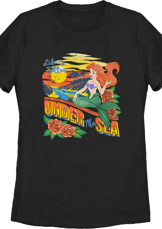 Womens Life is Better Under the Sea Little Mermaid Shirt - main product image