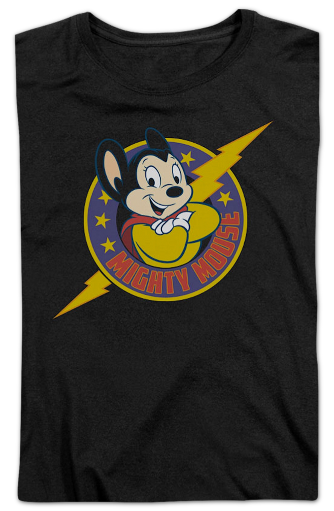 Womens Lightning Bolt Mighty Mouse Shirt