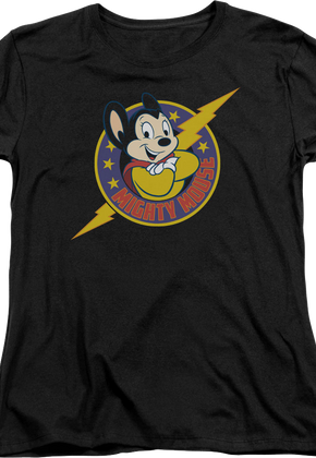 Womens Lightning Bolt Mighty Mouse Shirt