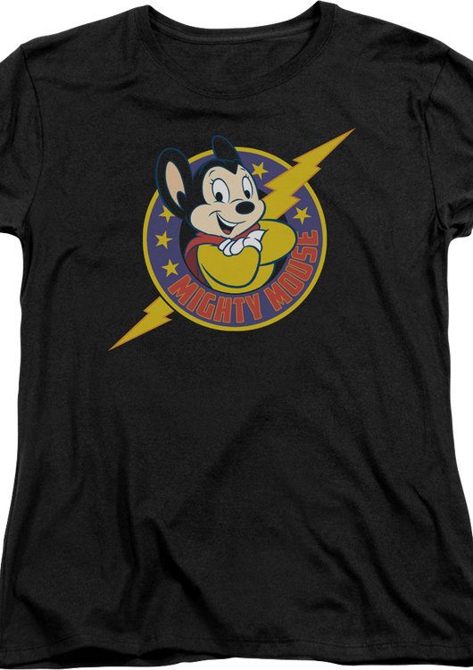 Womens Lightning Bolt Mighty Mouse Shirt - main product image