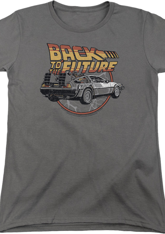 Womens Lightning Bolts Back To The Future Shirt - main product image