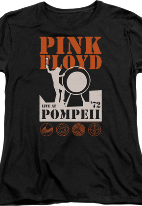 Womens Live At Pompeii Pink Floyd Shirt
