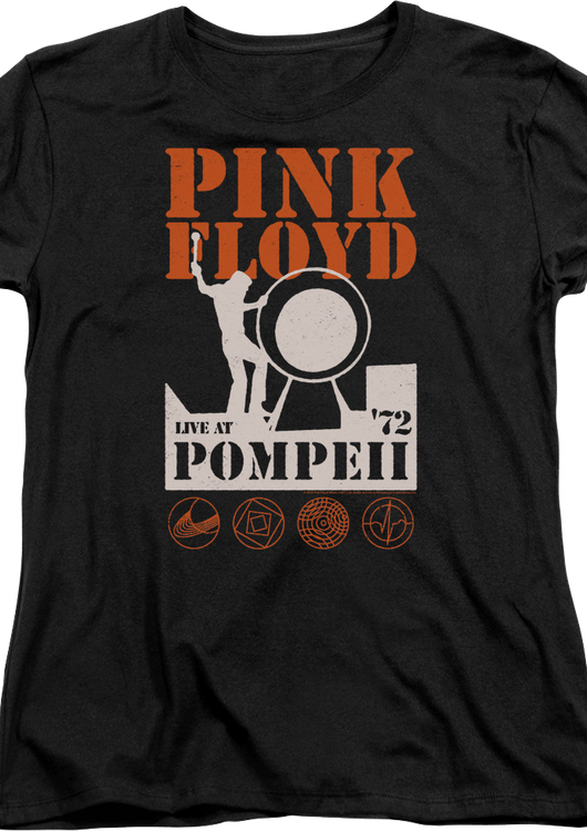 Womens Live At Pompeii Pink Floyd Shirt - main product image