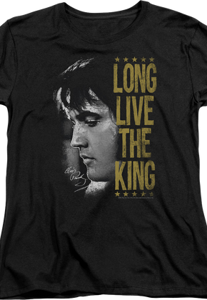 Womens Long Live The King Elvis Presley Shirt