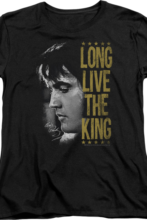Womens Long Live The King Elvis Presley Shirtmain product image