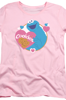 Womens Love Cookies Sesame Street Shirt