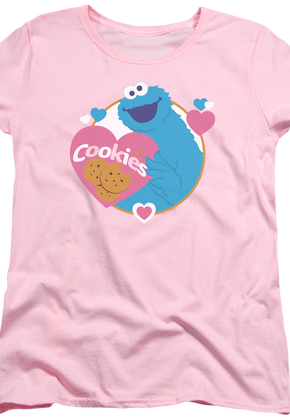 Womens Love Cookies Sesame Street Shirt