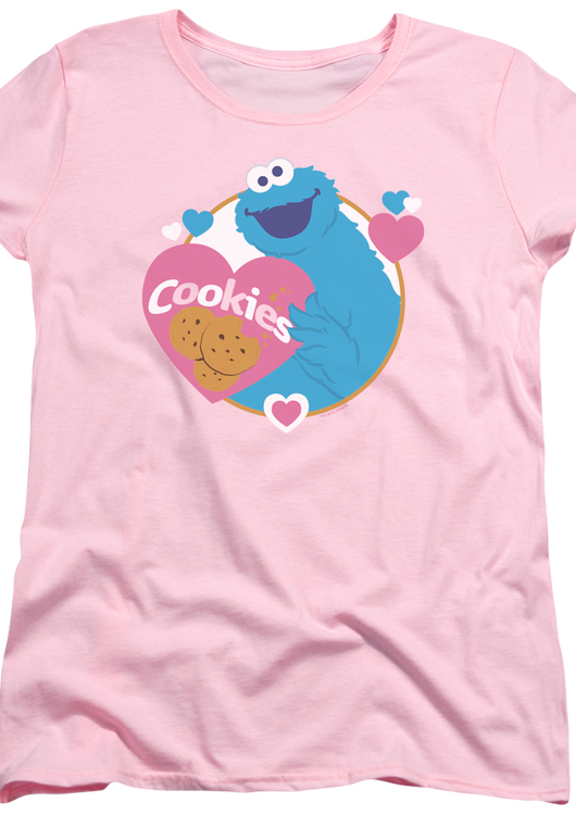 Womens Love Cookies Sesame Street Shirt - main product image