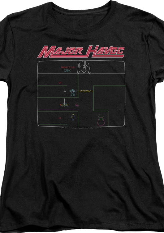 Womens Major Havoc Screen Atari Shirt - main product image