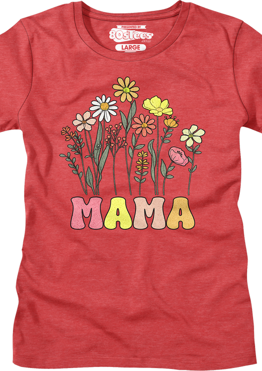 Womens Mama Flowers Shirt - main product image