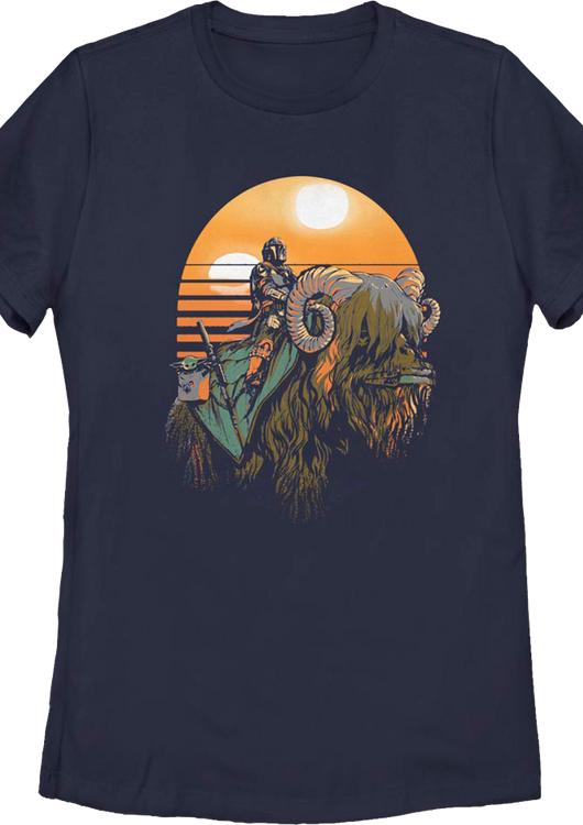 Womens Mandalorian Bantha Riders Star Wars Shirt - main product image
