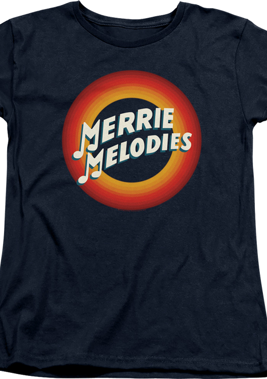 Womens Merry Melodies Logo Looney Tunes Shirt - main product image