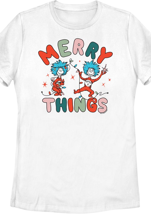 Womens Merry Things Dr. Seuss Shirt - main product image