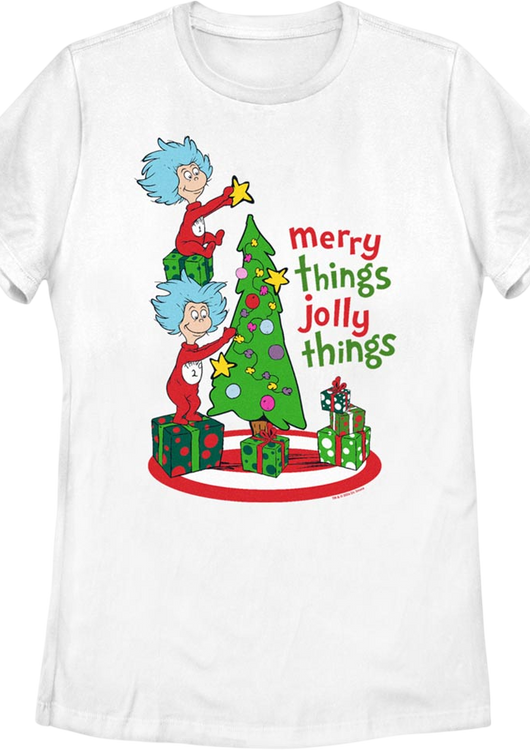 Womens Merry Things Jolly Things Dr. Seuss Shirt - main product image