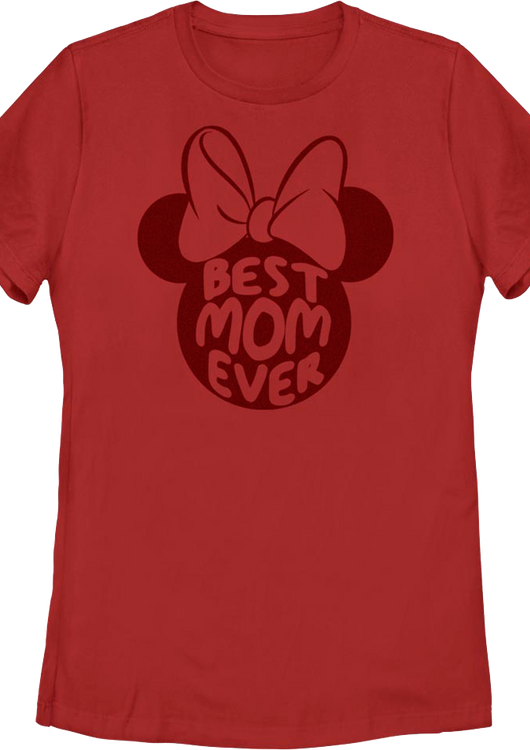 Womens Minnie Mouse Best Mom Ever Disney Shirt - main product image