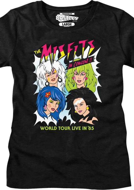 Womens Misfits In Concert Jem And The Holograms Shirt - main product image
