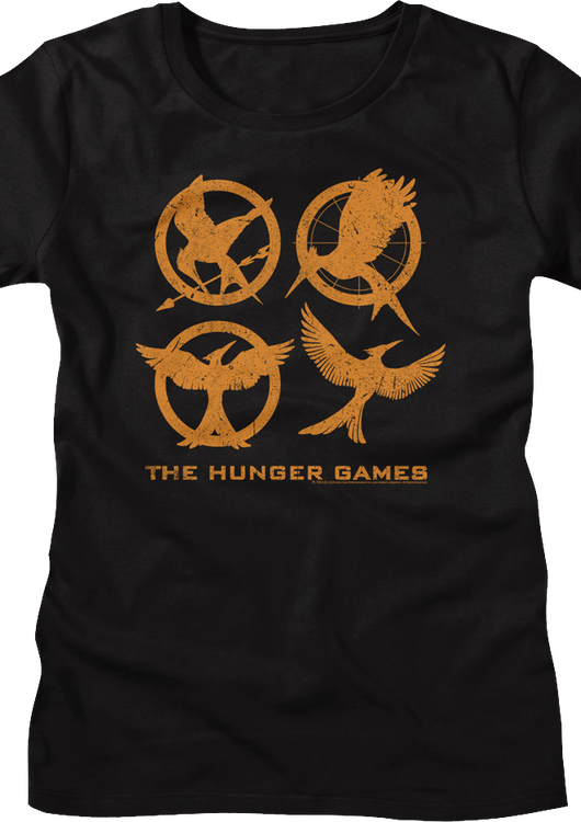 Womens Mockingjay Logos Hunger Games Shirt - main product image