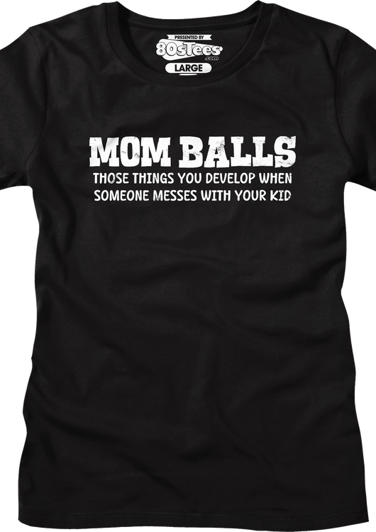 Womens Mom Balls Shirt - main product image