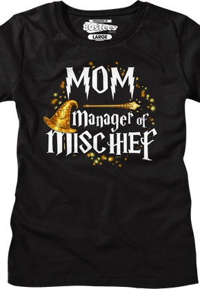 Womens Mom Manager of Mischief Shirt