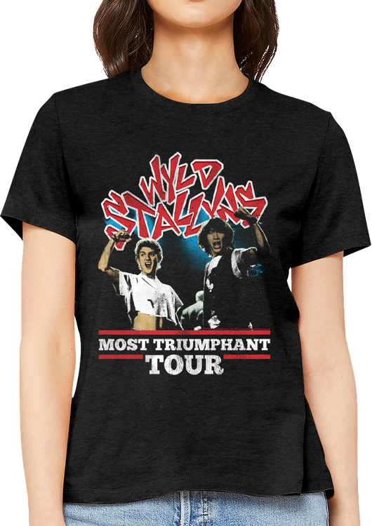 Womens Most Triumphant Tour Bill and Ted's Excellent Adventure Shirt - main product image