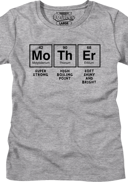 Womens Mother Periodic Table Shirt - main product image