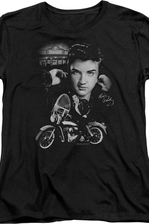 Womens Motorcycle Elvis Presley Shirtmain product image