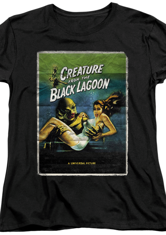 Womens Movie Poster Creature From The Black Lagoon Shirt - main product image