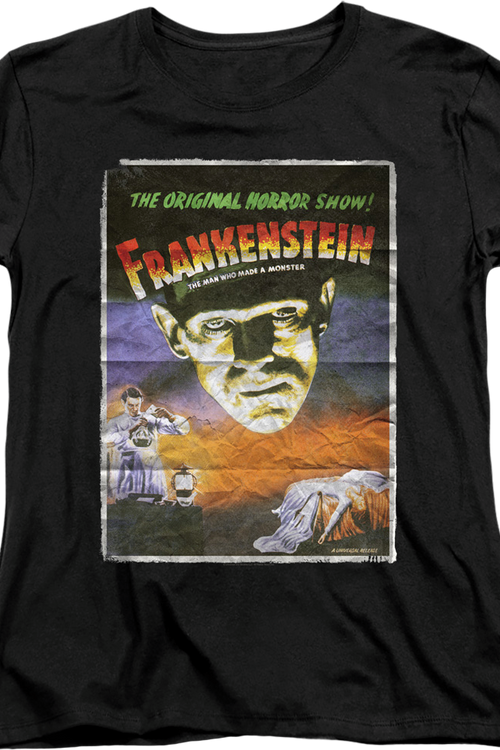 Womens Movie Poster Frankenstein Shirt - main product image