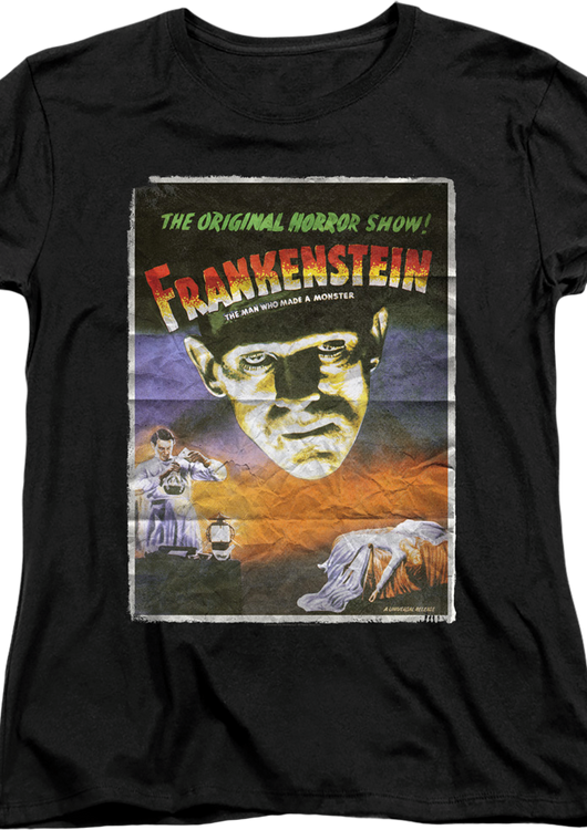 Womens Movie Poster Frankenstein Shirt - main product image
