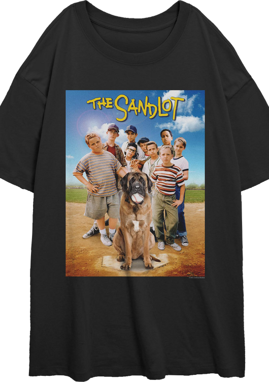 Womens Movie Poster Sandlot Oversized Shirt - main product image