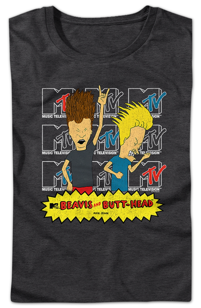 Womens MTV Logos Beavis and Butt-Head Shirt