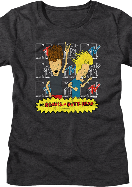 Womens MTV Logos Beavis and Butt-Head Shirt - main product image
