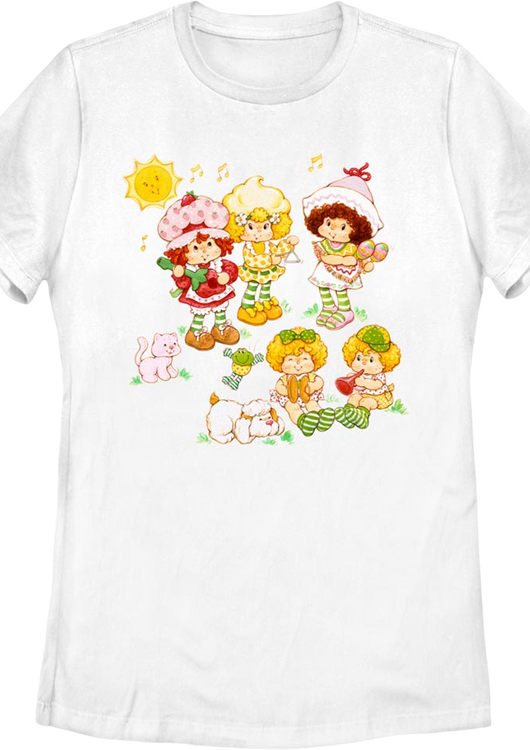 Womens Musical Friends Strawberry Shortcake Shirt - main product image